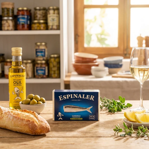 Espinaler Sardinen in Olivenöl 125ml/81g 59112  color Svart