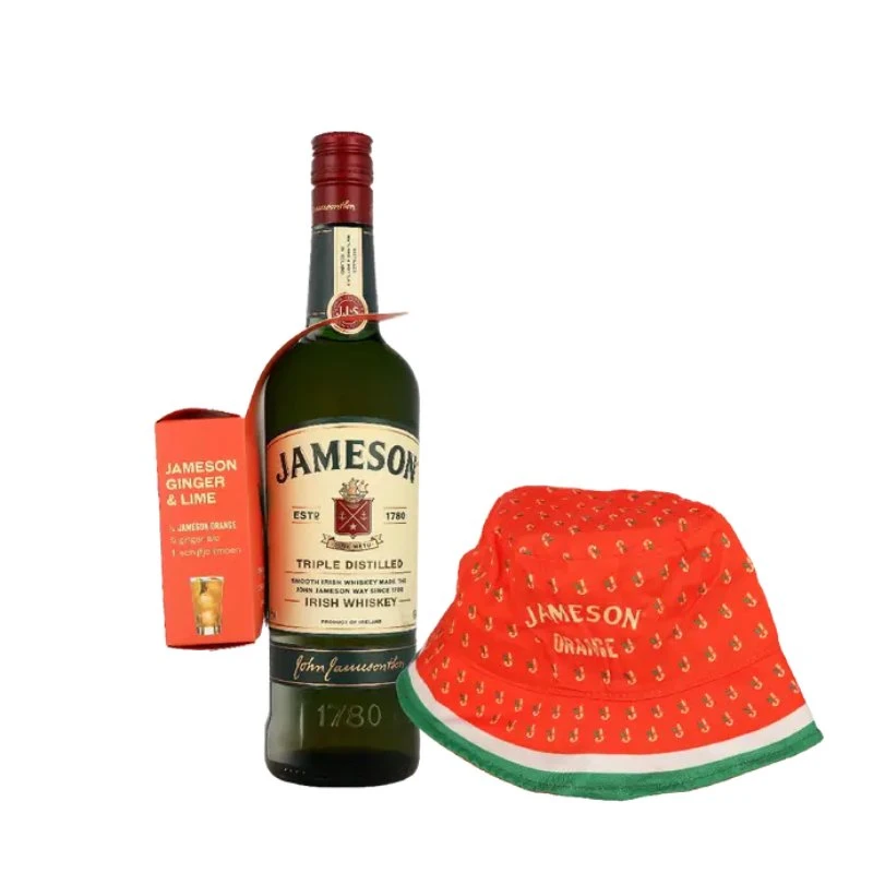 Jameson Irish Whiskey mit Bucket Hat 70 cl L-01-017-00  color Svart