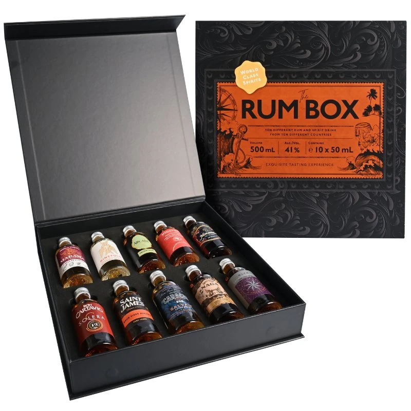 The Rum Box Yellow Edition 10 x 0,05 ltr. Rombox50 by The Rumbox color Svart