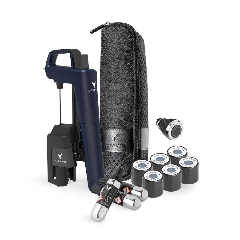 Coravin Timeless Six+ Weinsystem – Ocean Blue Limited Edition 112467B  color Svart