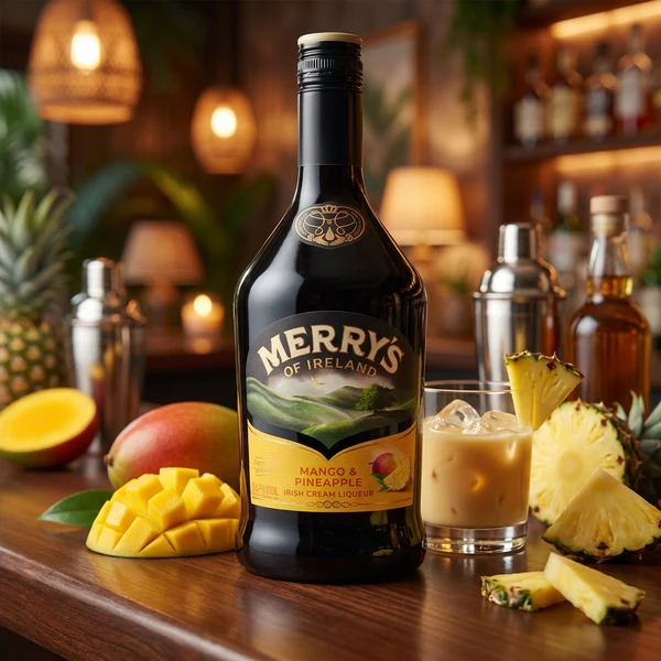 Merrys Chocolate Peanut Butter Cream Liqueur 70 cl 09-259489  color Svart