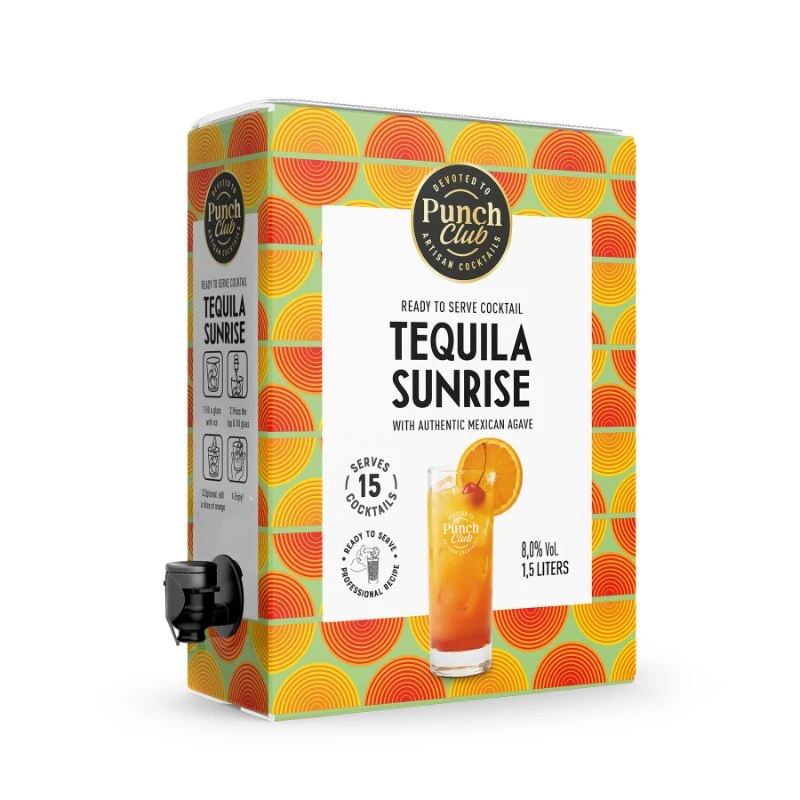 Punch Club Tequila Sunrise Cocktail BiB 150 cl 1011706  color Svart