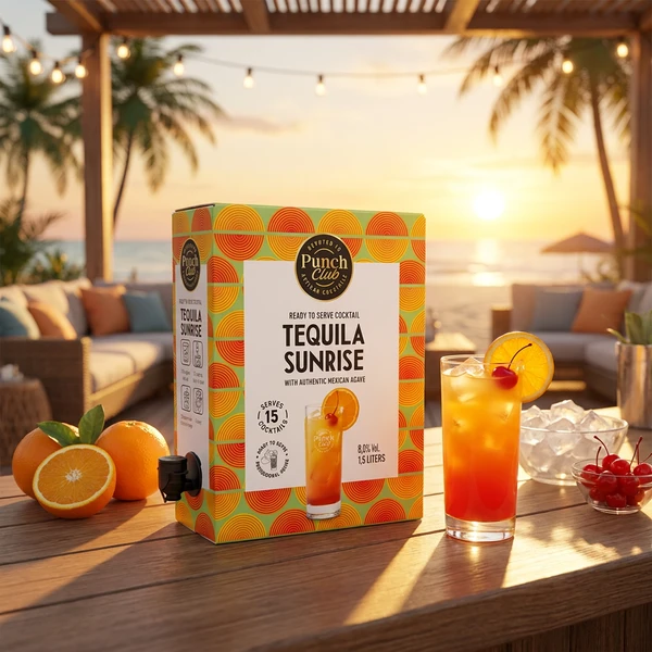 Punch Club Tequila Sunrise Cocktail BiB 150 cl 1011706  color Svart