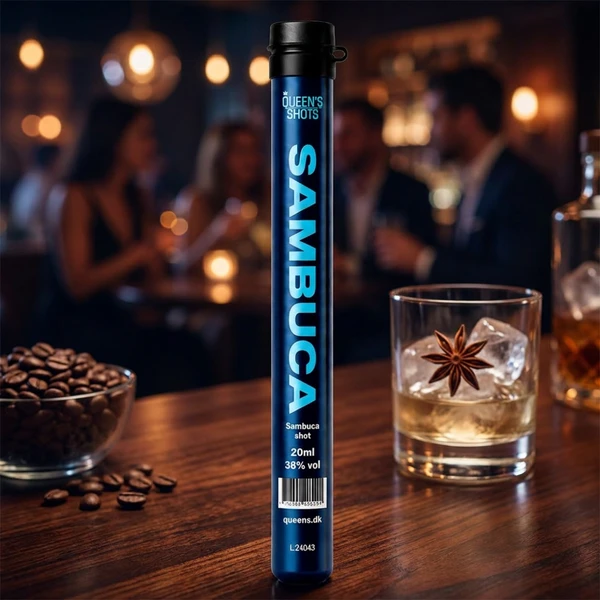 Queens Sambuca BIO Shot-Röhrchen (50x2cl) 390386 by Quuens color Svart