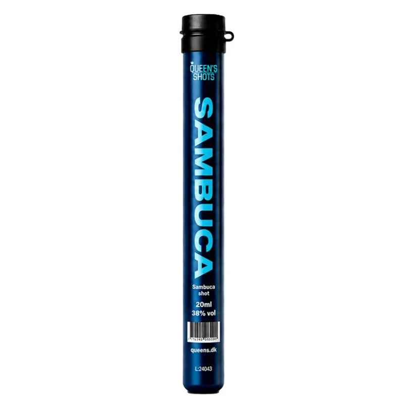 Queens Sambuca BIO Shot-Röhrchen (50x2cl) 390386 by Quuens color Svart