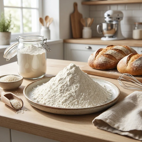Reismehl 1 kg 386305 by ABL FOOD color Svart