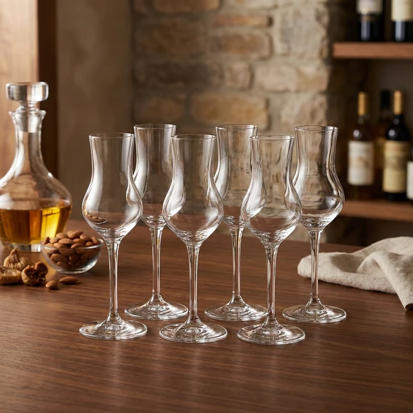 LB Atelier Grappaglas 6er-Set klar – 8 cl C 425  color Svart