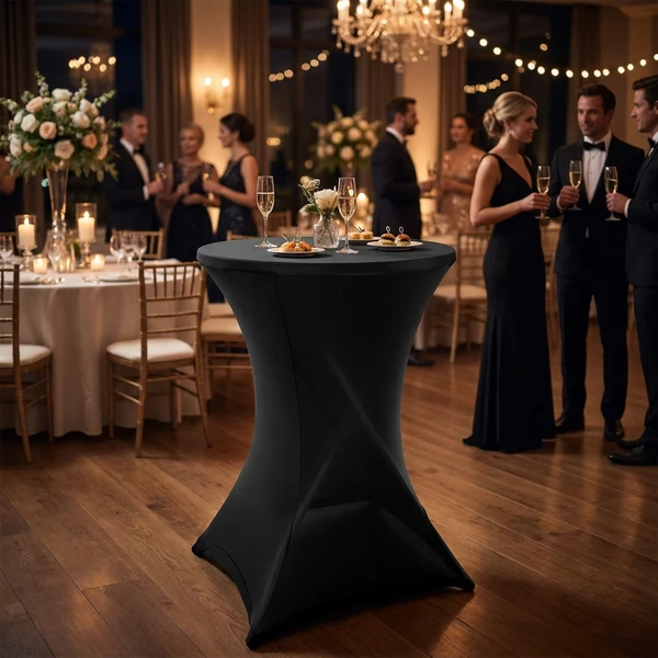 Stretchhusse für Tisch 80x10cm Schwarz CY5657300  color Svart