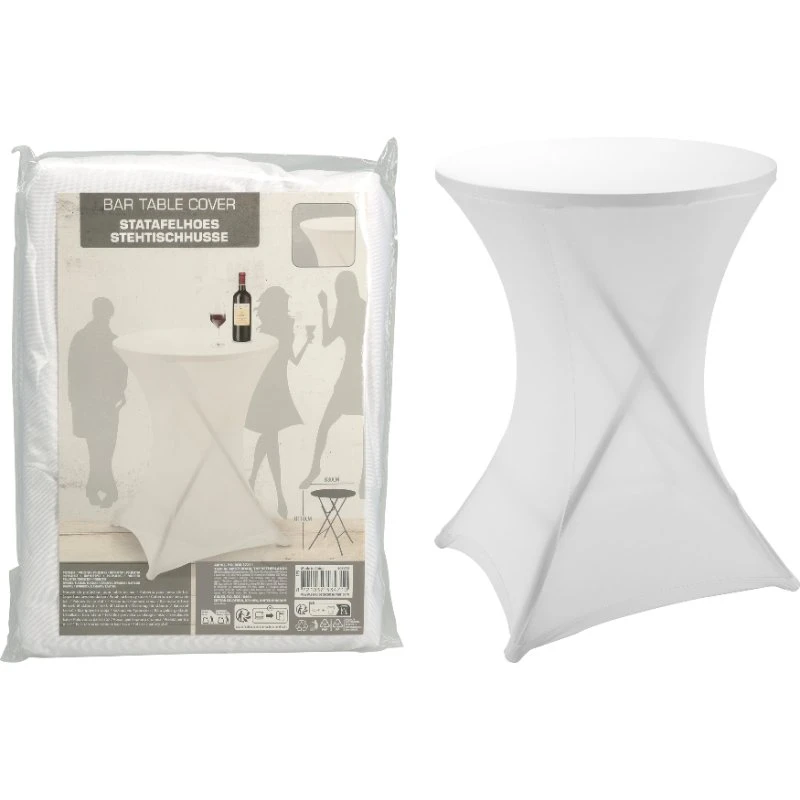 Stretchhusse für Tische 80x10cm Weiß CY5657290  color Svart