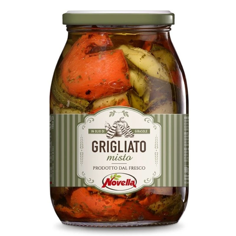 Gegrilltes Gemüse 950g (Abtropfgewicht 620g) 19004 by Deli Drengene color Svart