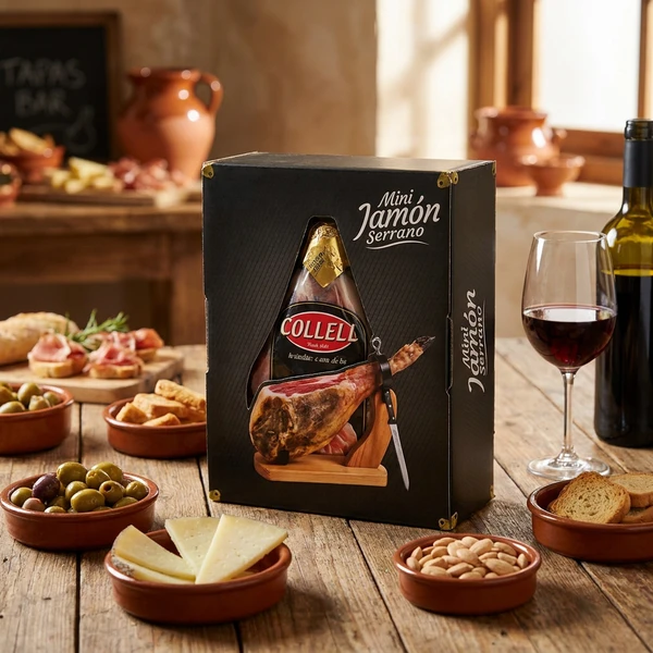 Mini Serrano mit Messer und Schneidebrett 469 by Deli Drengene color Svart