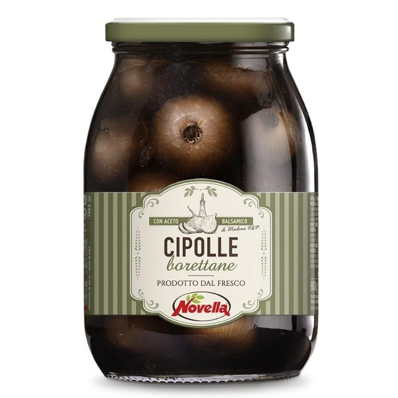 Borettane Zwiebeln in Balsamico 1000g (Abgetropft 600g) 19001 by Deli Drengene color Svart
