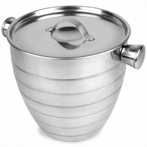Eiseimer - Manhattan aus Edelstahl 1,8 l 7509 by Drink color Silver