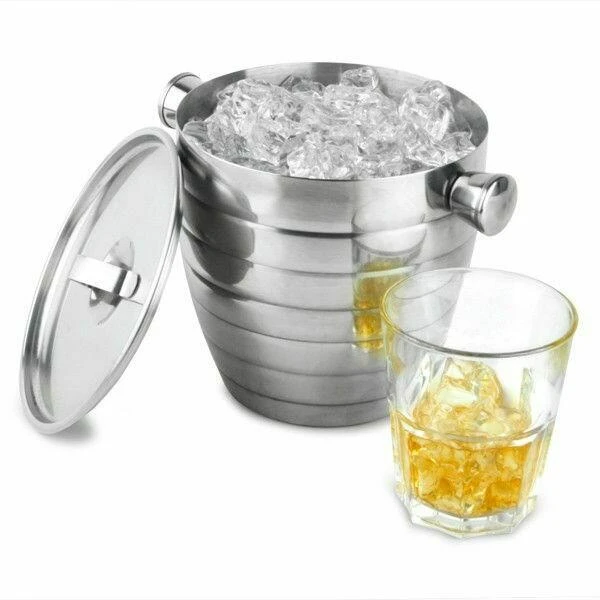 Eiseimer - Manhattan aus Edelstahl 1,8 l 7509 by Drink color Silver