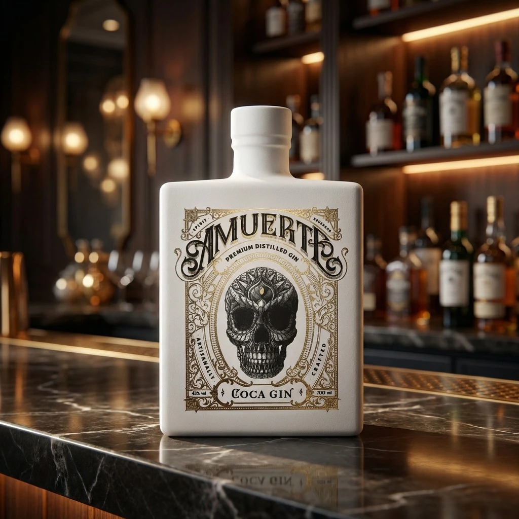 Amuerte Coca Leaf Gin - White Edt. 70 cl 51535 by WHITLEYNEI color Svart