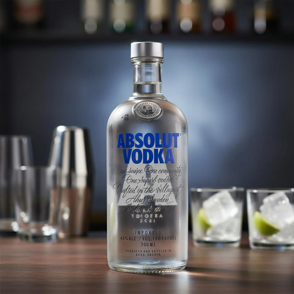 Absolut Vodka 100 cl 52087 by ABSOLUT color Svart