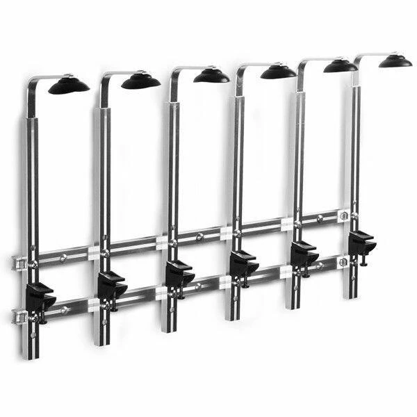 Wand-Flaschenhalter für 6 Flaschen (70 cl / 1 Liter) BTBL3217 by Beaumont color Svart