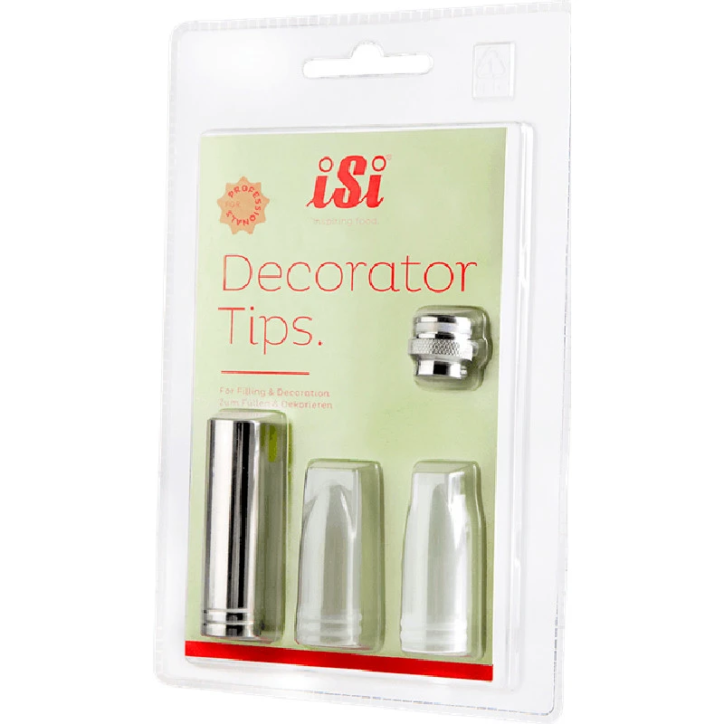 iSi Dekorationstüllen-Set für Sahnespender 2715 by ISI color Silver/klar