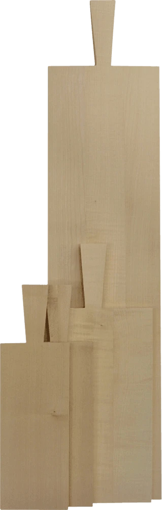 Servierbrett - Eiche unbehandelt 29 x 12 x 1,2 cm 51455010  color Svart
