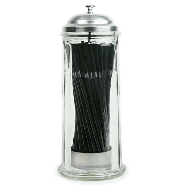 Strohhalmspender aus Glas 11366 by Drink color Helder