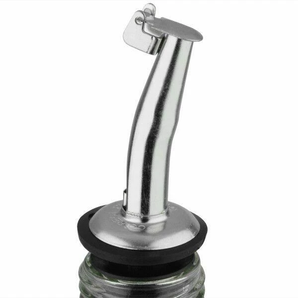 Flaschenausgießer mit Klappdeckel – Edelstahl 5315 by Drink color Silver