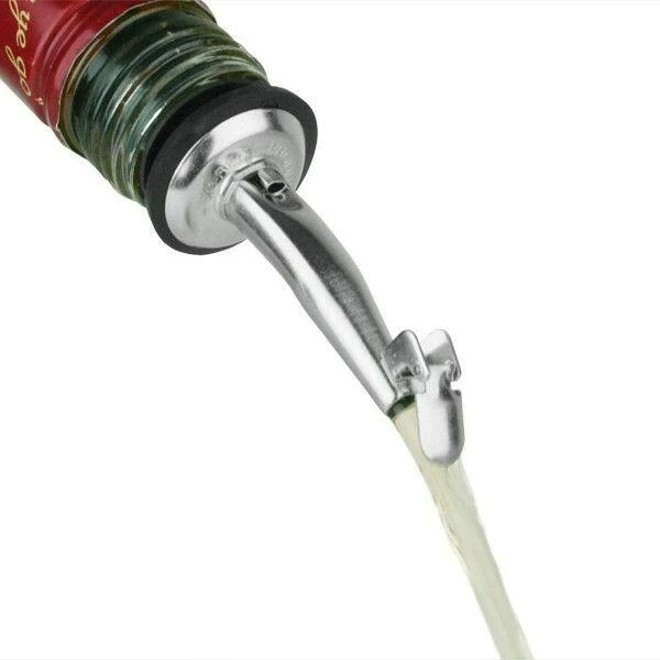 Flaschenausgießer mit Klappdeckel – Edelstahl 5315 by Drink color Silver