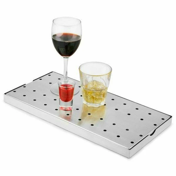 Abtropfschale aus Edelstahl - 405 x 205 mm 9811 by Drink color Svart