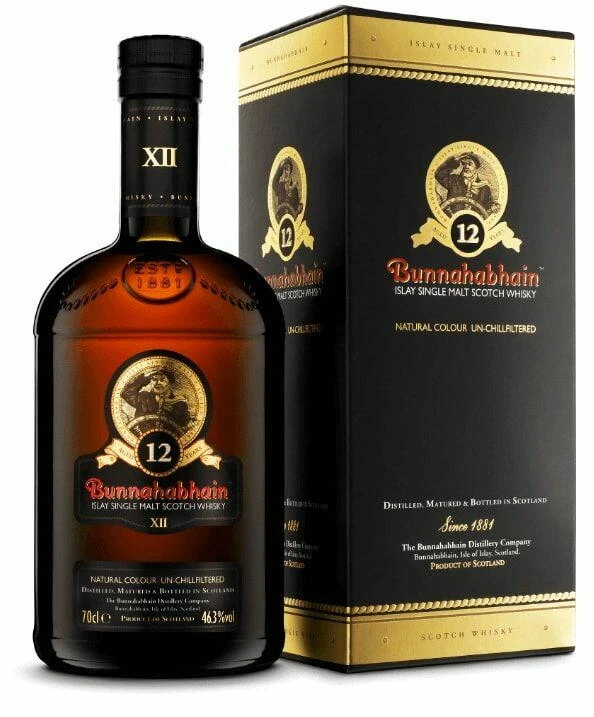 Bunnahabhain 12 YO Islay Single Malt 70 cl 55043 by BUNNAHABHA color Svart