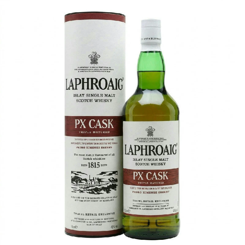 Laphroaig PX Islay Single Malt FL 100 55121 by LAPHROAIG color Svart