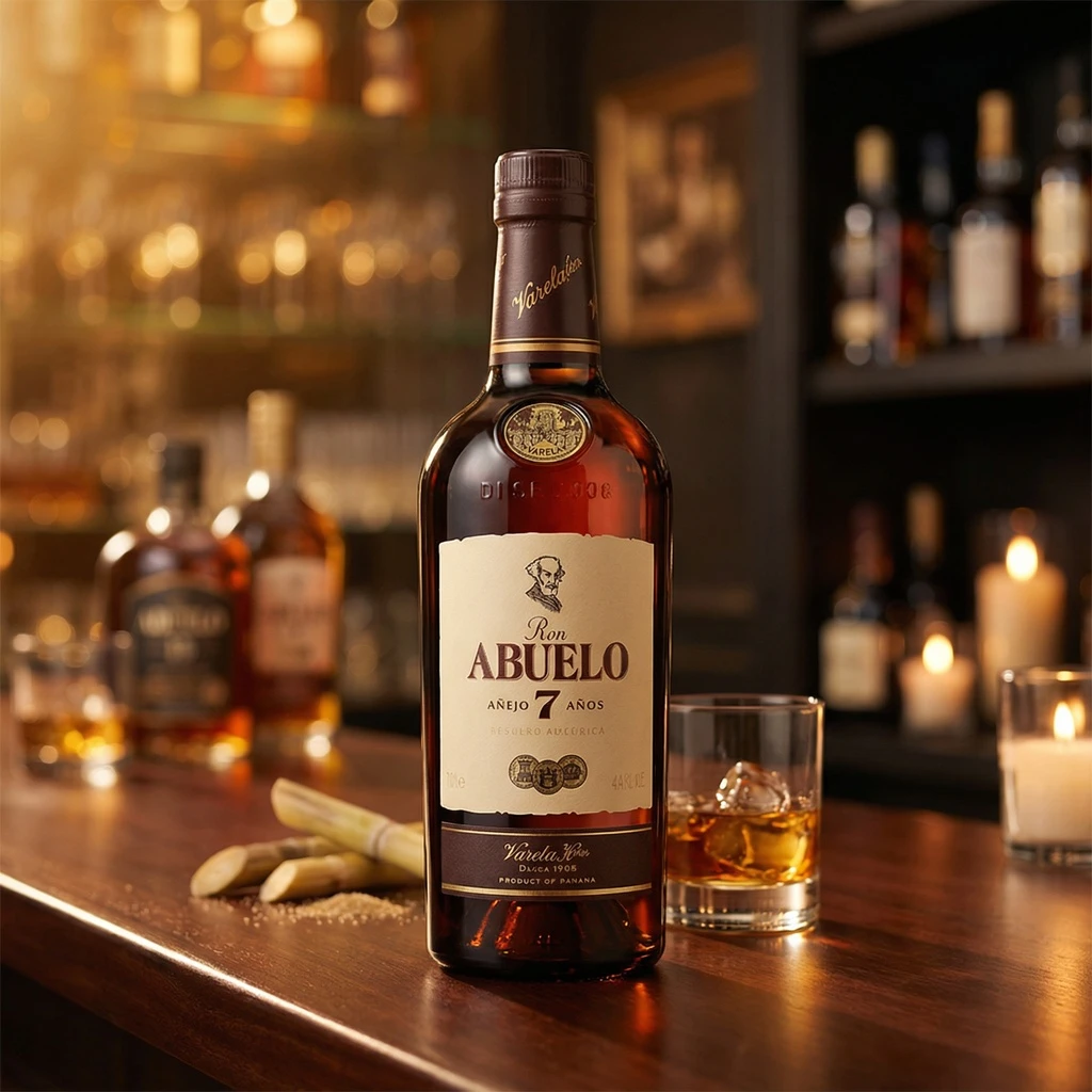 Abuelo Anejo Reserva Superior 7 YO Rum 70 cl 54059 by ABUELO color Svart