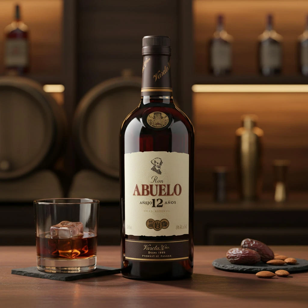Abuelo Anejo Gran Reserva 12 YO FL 70 54060 by ABUELO color Svart