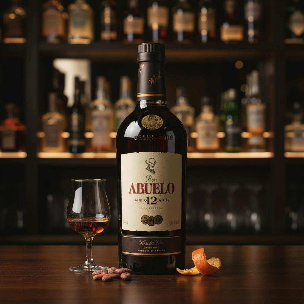 Abuelo Anejo Gran Reserva 12 YO FL 70 54060 by ABUELO color Svart
