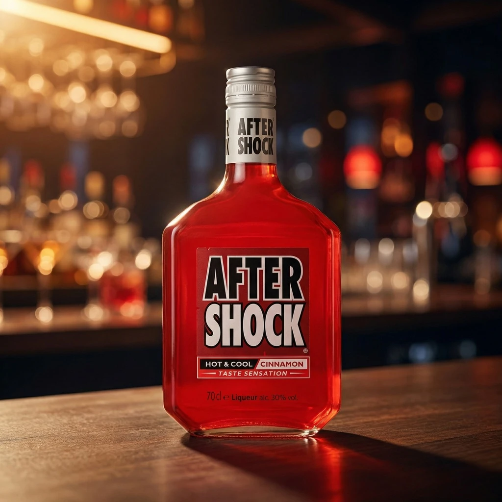 Aftershock Red Zimtlikör 70 cl 64047 by AFTERSHOCK color Svart