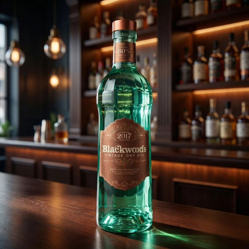 Blackwood's Vintage 2017 Dry Gin 60% 70 cl 51089 by BLACKWOOD color Svart