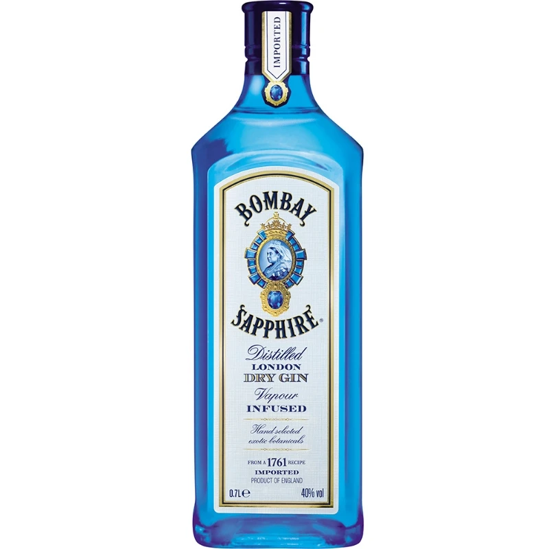 Bombay Sapphire London Dry Gin FL 70 51044 by BOMBAY color Svart