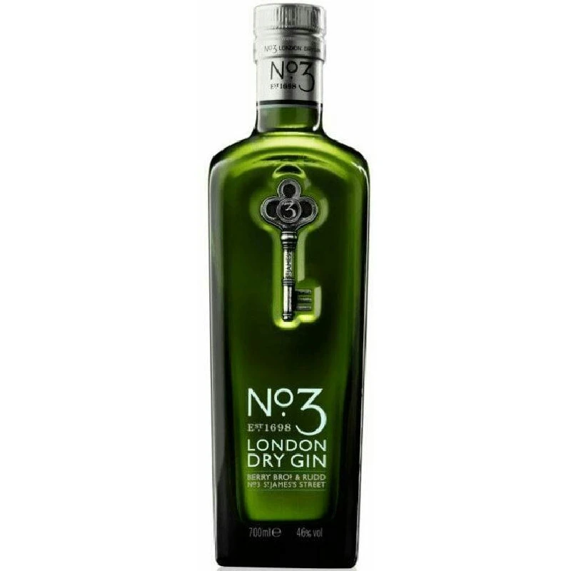 No.3 London Dry Gin FL 70 51011 by NO.3 color Svart