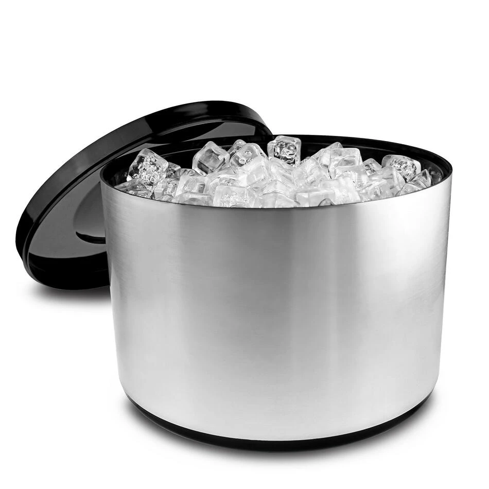 Drink 10 Liter Eisbehälter Gebürstete Aluminium-Optik 11155-38358 by Drink color Silver