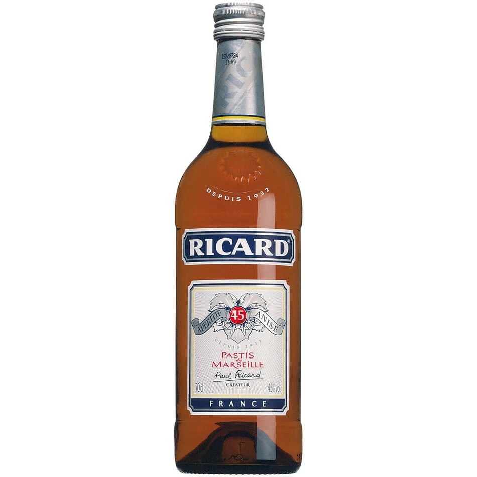 Pastis, Ricard aus Marseille FL 70 63100 by PERNOD color Svart
