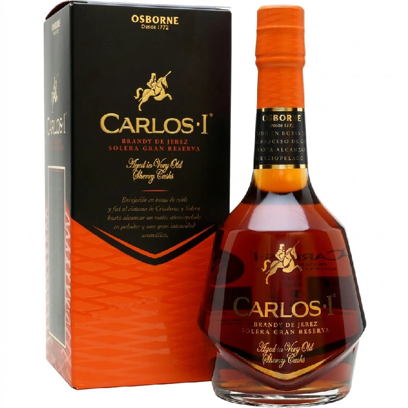 Carlos I Solera Gran Reserva Brandy FL 70 50018 by CARLOSI color Svart