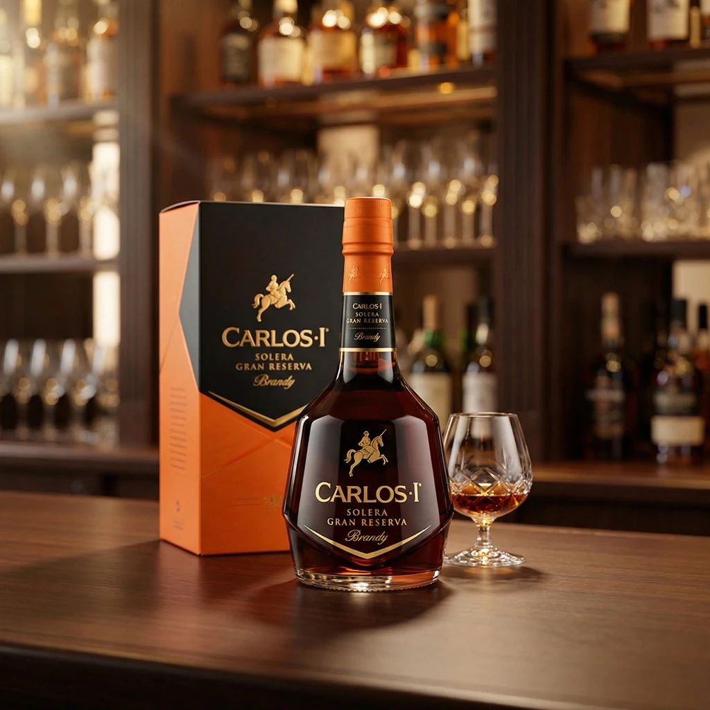 Carlos I Solera Gran Reserva Brandy FL 70 50018 by CARLOSI color Svart