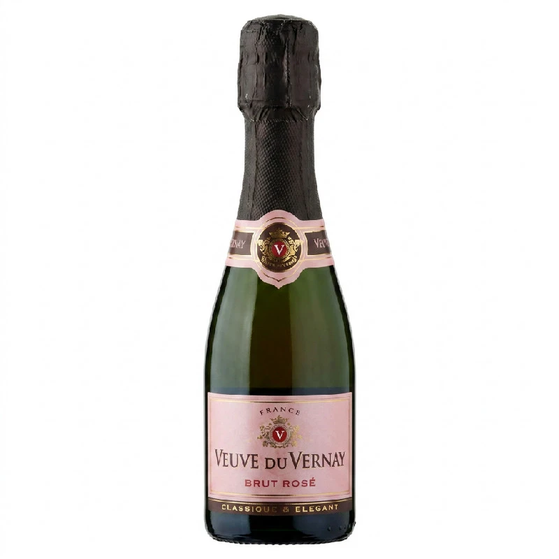 Veuve du Vernay Brut Rosé (Piccolo) FL 20 30075 by VEUVEDUVER color Svart