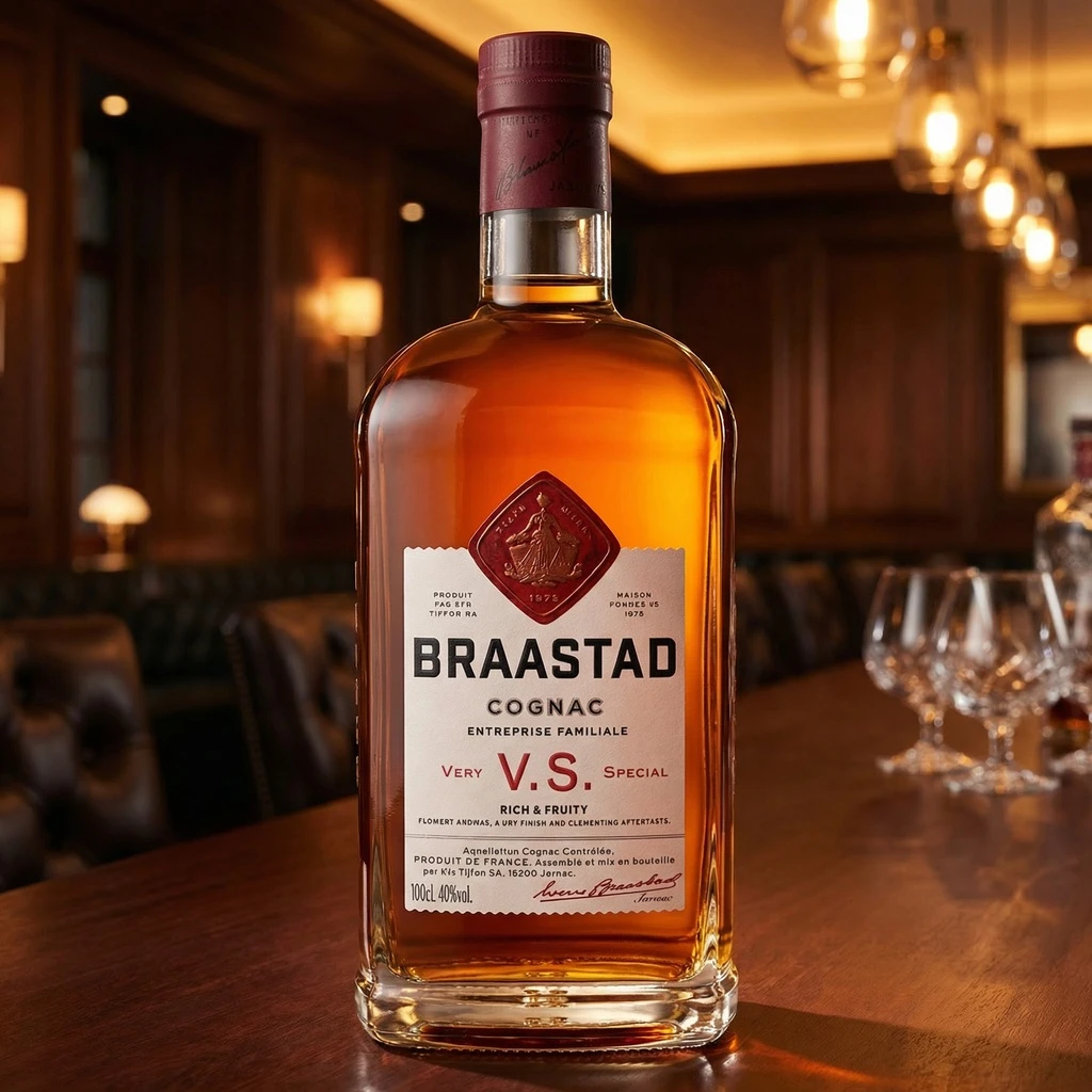 Braastad VS Cognac 70 cl 50039 by BRAASTAD color Svart