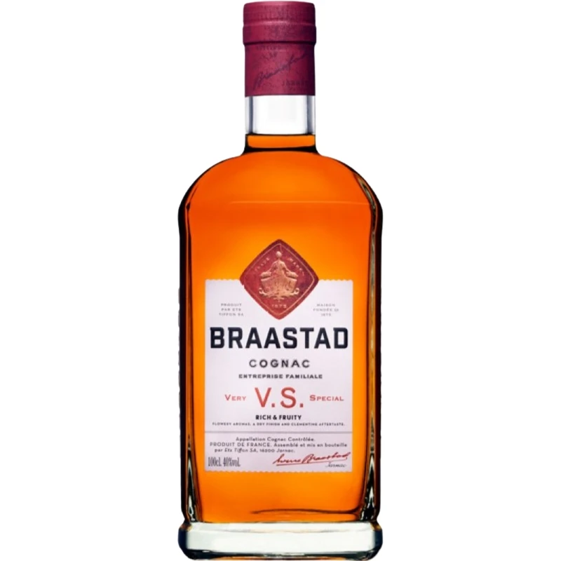 Braastad VS Cognac 70 cl 50039 by BRAASTAD color Svart