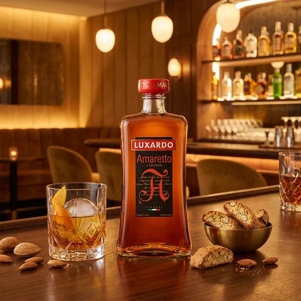Amaretto di Saschira Luxardo FL 70 63286 by LUXARDO color Svart