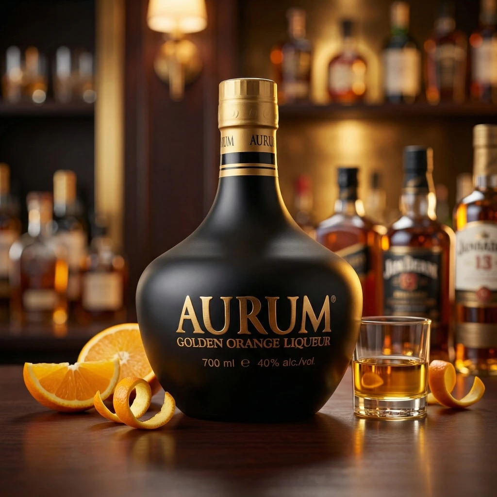 Aurum Golden Orange Liqueur 70 cl 63059 by AURUM color Svart