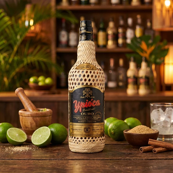 Cachaca Ypióca Ouro Reserva Carvalho FL 70 63093 by YPIOCA color Svart