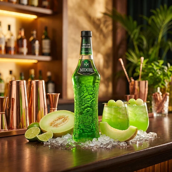Midori Melon Liqueur 70 cl 63135 by MIDORI color Svart