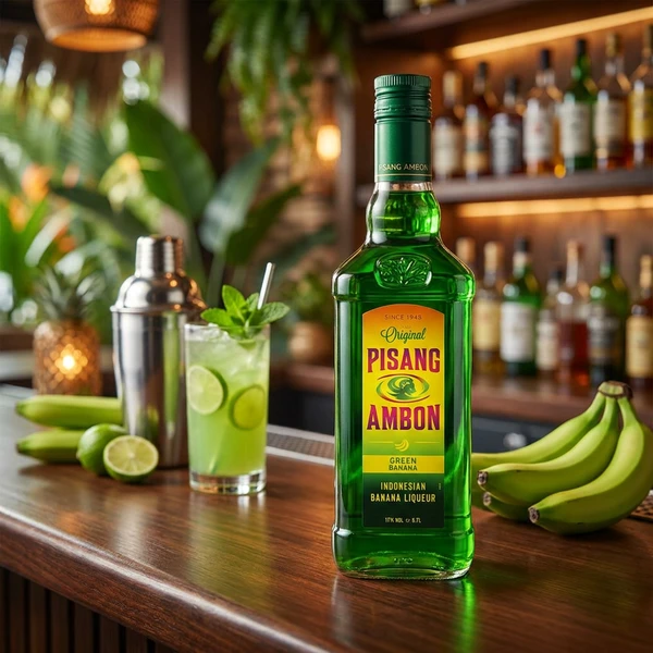 Pisang Ambon Bananenlikör 70 cl 63130 by PISANG color Svart