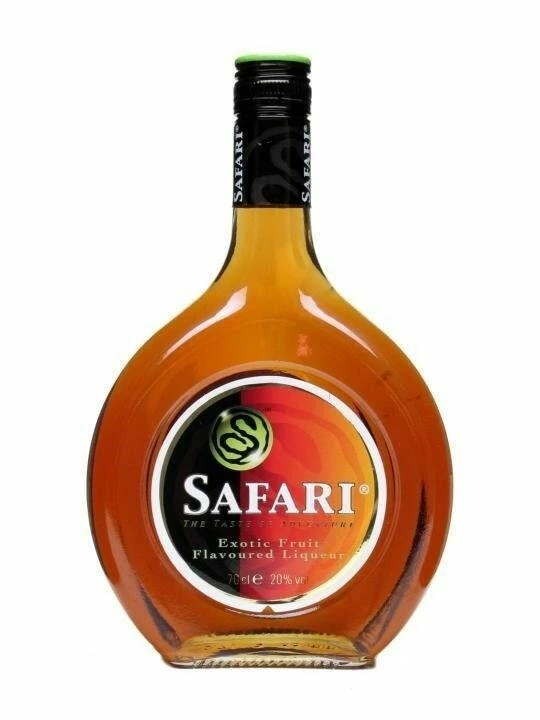 Safari Exotic Fruchtlikör 20% 70 cl 63012 by SAFARI color Svart