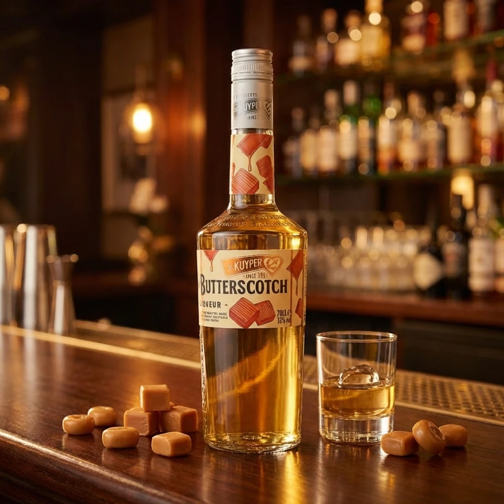 De Kuyper Butterscotch Karamellikör 70 cl 63292 by DEKUYPER color Svart